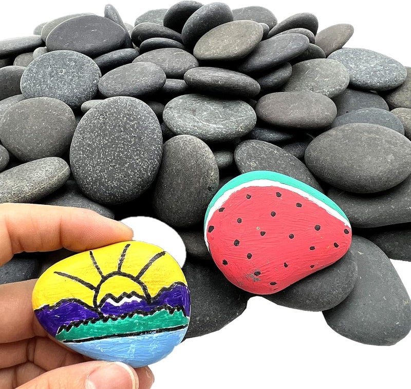 Lifetop 50PCS Painting Rocks, DIY Rocks Flat & Smooth Kindness Rocks for Arts, Crafts, Decoration, Small Rocks for Painting, Diameter Around 1.5-2.0 inch ï¼ŒHand Picked for Painting Rocksâ€¦ - Image 4